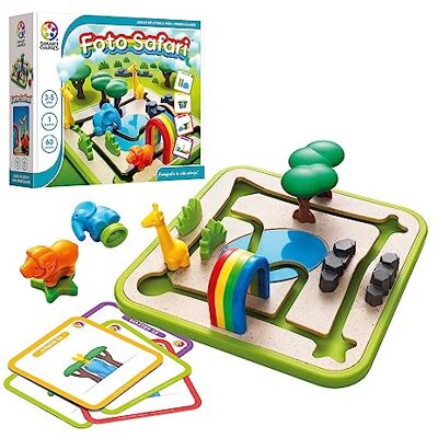 SmartGames Smart Games Foto Safari Kinderpuzzel Educatieve spelletjes 3 jaar of ouder Cadeau voor kinderen SmartGames Smart Games Foto Safari Kinderpuzzel Educatieve spelletjes 3 jaar of ouder Cadeau voor kinderen