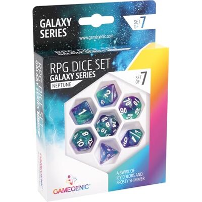 Asmodee Gamegenic Dobbelstenen voor rol Neptunus (7-delig) Asmodee Gamegenic Dobbelstenen voor rol Neptunus (7-delig)