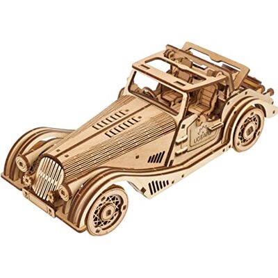 UGEARS Rapid Mouse sportwagen, houten 3D-puzzels voor volwassenen, klassiek houten automodel voor volwassenen om te bouwen, dubbele motorbouwset met handmatige 3D-puzzel UGEARS Rapid Mouse sportwagen, houten 3D-puzzels voor volwassenen, klassiek houten automodel voor volwassenen om te bouwen, dubbele motorbouwset met handmatige 3D-puzzel