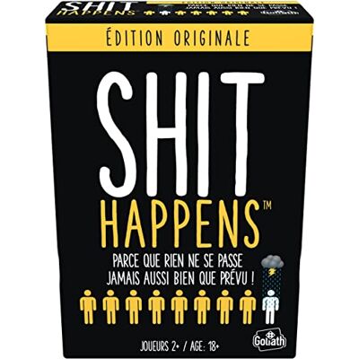 Goliath Shit Happens Original – gezelschapsspel voor volwassenen – vanaf 18 jaar – kaartspel – om met vrienden te spelen – ideaal voor cultavonden met 2 spelers en meer Goliath Shit Happens Original – gezelschapsspel voor volwassenen – vanaf 18 jaar – kaartspel – om met vrienden te spelen – ideaal voor cultavonden met 2 spelers en meer