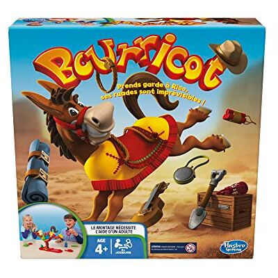 Hasbro Iejoor spel, het stapelspel op het zadel van een koppige muilezel, kleuterspel, voor 2 tot 4 spelers, spel voor kinderen, vanaf 4 jaar Hasbro Iejoor spel, het stapelspel op het zadel van een koppige muilezel, kleuterspel, voor 2 tot 4 spelers, spel voor kinderen, vanaf 4 jaar