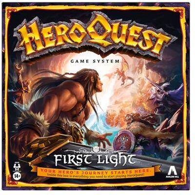Hasbro Avalon Hill, HeroQuest First Light speelsysteem, bordspel, Engelse versie Hasbro Avalon Hill, HeroQuest First Light speelsysteem, bordspel, Engelse versie