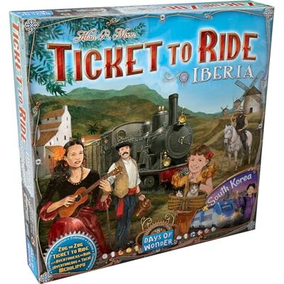 Asmodee Avonturiers van de Rail (Les): Iberia & Zuid-Korea FR/NL/EN/DE vanaf 8 jaar 30-60 MINUTEN 2-5 SPELERS Bordspel Asmodee Avonturiers van de Rail (Les): Iberia & Zuid-Korea FR/NL/EN/DE vanaf 8 jaar 30-60 MINUTEN 2-5 SPELERS Bordspel