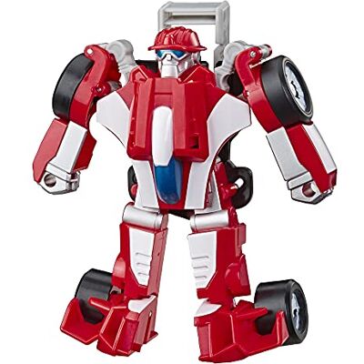 Transformers Playskool Heroes Rescue Bots Academy Heatwave The Fire-Bot Conversiespeelgoed, 11,4 cm, speelgoed voor kinderen vanaf 3 jaar Transformers Playskool Heroes Rescue Bots Academy Heatwave The Fire-Bot Conversiespeelgoed, 11,4 cm, speelgoed voor kinderen vanaf 3 jaar