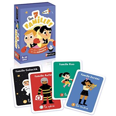 Nathan De 7 families Tips en geheugenspel Kaartspel Speelt van 2 tot 4 spelers Om met familie of vrienden te spelen Vanaf 4 jaar Nathan De 7 families Tips en geheugenspel Kaartspel Speelt van 2 tot 4 spelers Om met familie of vrienden te spelen Vanaf 4 jaar