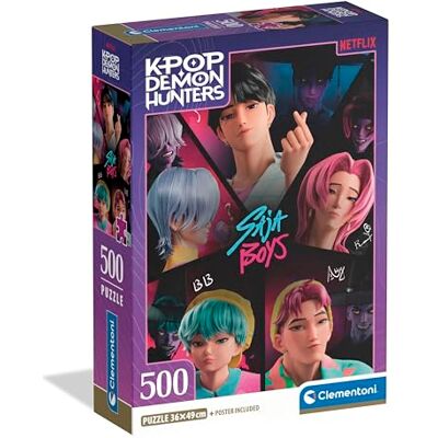 Clementoni PZL 500 KPOP Demon Hunters COMPACT 35625 Clementoni PZL 500 KPOP Demon Hunters COMPACT 35625