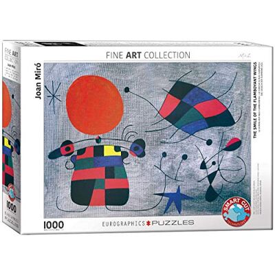 EuroGraphics "Joan Miro de glimlach met flamboyante vleugels (puzzel 1000p, meerkleurig) EuroGraphics "Joan Miro de glimlach met flamboyante vleugels (puzzel 1000p, meerkleurig)