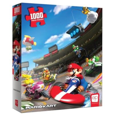 USAopoly The OP Mario Kart Puzzel Legpuzzel 1000 stukjes USAopoly The OP Mario Kart Puzzel Legpuzzel 1000 stukjes