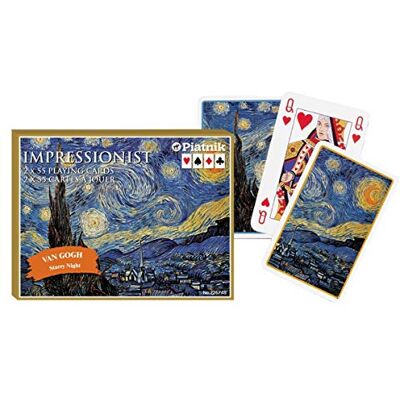 Piatnik Van Gogh Sterrennacht: 2X55 KAARTEN Piatnik Van Gogh Sterrennacht: 2X55 KAARTEN