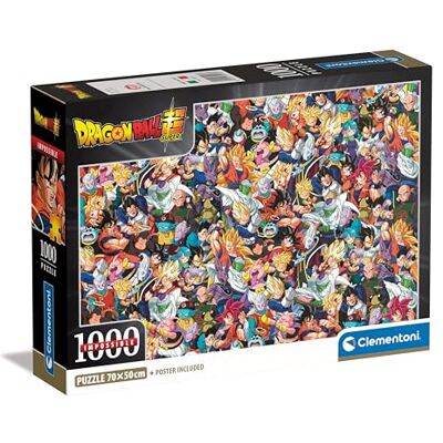 Clementoni CLE puzzle 1000 Compact Anime DragonBall 39918 70 x 50 cm verfijnde volwassen puzzel van 39918 Clementoni CLE puzzle 1000 Compact Anime DragonBall 39918 70 x 50 cm verfijnde volwassen puzzel van 39918