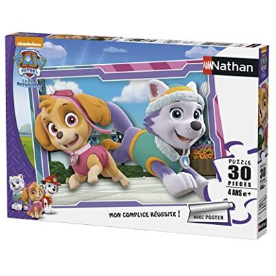Nathan Kinderpuzzel 30 stukjes Stella en Everest Paw Patrol Meisje of jongen vanaf 4 jaar Hoogwaardige puzzel Dik en duurzaam karton Actie & avontuur 86363 Nathan Kinderpuzzel 30 stukjes Stella en Everest Paw Patrol Meisje of jongen vanaf 4 jaar Hoogwaardige puzzel Dik en duurzaam karton Actie & avontuur 86363