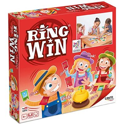 Cayro Ring Win + 6 jaar Snelheid en plezier Bordspel voor kinderen Wees de eerste die het juiste dier vindt Ideaal voor 2 tot 5 spelers Cayro Ring Win + 6 jaar Snelheid en plezier Bordspel voor kinderen Wees de eerste die het juiste dier vindt Ideaal voor 2 tot 5 spelers