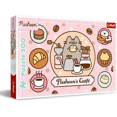 Trefl Pusheen een café Puzzel 500 stukjes DIY puzzel, creatieve hobby, voor volwassenen en kinderen vanaf 10 jaar Trefl Pusheen een café Puzzel 500 stukjes DIY puzzel, creatieve hobby, voor volwassenen en kinderen vanaf 10 jaar