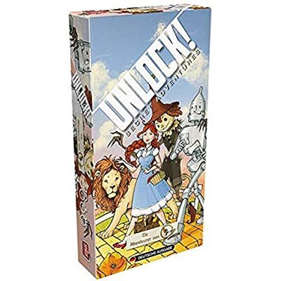Space Cowboys , Unlock! De avonturiers van Oz, familiespel, raadselspel, 1 tot 6 spelers, vanaf 10 jaar, 90 minuten en meer, in het Duits Space Cowboys , Unlock! De avonturiers van Oz, familiespel, raadselspel, 1 tot 6 spelers, vanaf 10 jaar, 90 minuten en meer, in het Duits