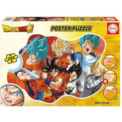 Educa Puzzle Dragon Ball Z 250 pièces 100x70cm Dès 8 ans Educa Puzzle Dragon Ball Z 250 pièces 100x70cm Dès 8 ans