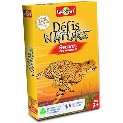 Bioviva Nature-Records uitdagingen wedden op de sterke punten van deze dieren om de strijd te winnen, kaartspel, 2 tot 6 spelers, 7 jaar, gemaakt in Frankrijk, 400329 Bioviva Nature-Records uitdagingen wedden op de sterke punten van deze dieren om de strijd te winnen, kaartspel, 2 tot 6 spelers, 7 jaar, gemaakt in Frankrijk, 400329