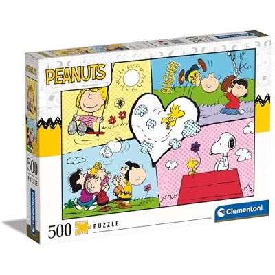 Clementoni 35558 Puzzel Peanuts 500 stukjes Puzzel voor volwassenen, entertainment voor volwassenen Made in Italy Clementoni 35558 Puzzel Peanuts 500 stukjes Puzzel voor volwassenen, entertainment voor volwassenen Made in Italy