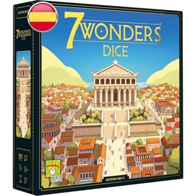 Asmodee 7 Wonders Dice Roll & Write bordspel strategisch en snel spel voor 2-7 spelers vanaf 10 jaar 25 min Spaans Asmodee 7 Wonders Dice Roll & Write bordspel strategisch en snel spel voor 2-7 spelers vanaf 10 jaar 25 min Spaans