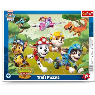 Trefl PAW Patrol, Astuces Performantes des Chiens Puzzle en Cadre pour les Petits, 25 Grandes Pièces, Cadre et Plateau Rigide pour les Enfants à partir de 4 ans Trefl PAW Patrol, Astuces Performantes des Chiens Puzzle en Cadre pour les Petits, 25 Grandes Pièces, Cadre et Plateau Rigide pour les Enfants à partir de 4 ans