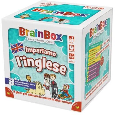 Asmodee BrainBox We leren Engels (2022), Spel om de Geest te leren en te trainen, 1+ Spelers, 8+ Jaar, Ed. in het Italiaans Asmodee BrainBox We leren Engels (2022), Spel om de Geest te leren en te trainen, 1+ Spelers, 8+ Jaar, Ed. in het Italiaans
