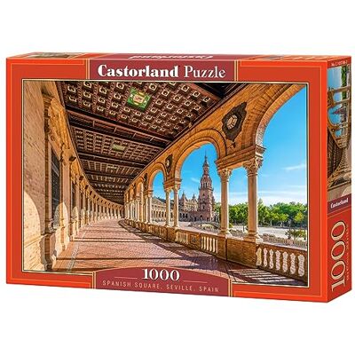 Castorland C-105106-2 Puzzel met 1000 stukjes, Spaans vierkant, Sevilla, Spanje, Andalusië, monumentpuzzel Castorland C-105106-2 Puzzel met 1000 stukjes, Spaans vierkant, Sevilla, Spanje, Andalusië, monumentpuzzel