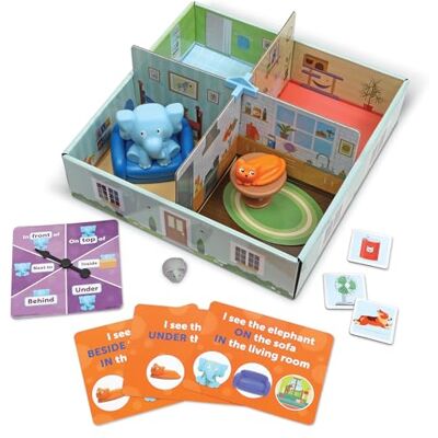 Learning Resources in The Room Positional Word Activity Set olifant in de kamer, positiewoorden, educatief, bordspellen voor kinderen, vanaf 4 jaar, LER5454, meerkleurig, medium Learning Resources in The Room Positional Word Activity Set olifant in de kamer, positiewoorden, educatief, bordspellen voor kinderen, vanaf 4 jaar, LER5454, meerkleurig, medium