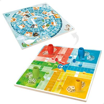 COLORBABY 49348 CB Games-spel Parchis/gans, 25 x 25 cm, hout COLORBABY 49348 CB Games-spel Parchis/gans, 25 x 25 cm, hout