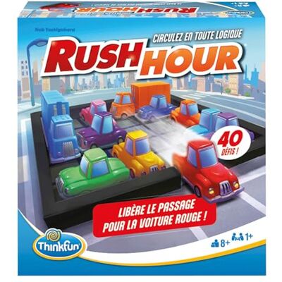 ThinkFun Ravensburger Rush Hour – logisch spel – puzzel – bottelen – 40 uitdagingen 4 niveaus – 1 speler of meer – vanaf 8 jaar 76600 – uniseks – Franse versie ThinkFun Ravensburger Rush Hour – logisch spel – puzzel – bottelen – 40 uitdagingen 4 niveaus – 1 speler of meer – vanaf 8 jaar 76600 – uniseks – Franse versie