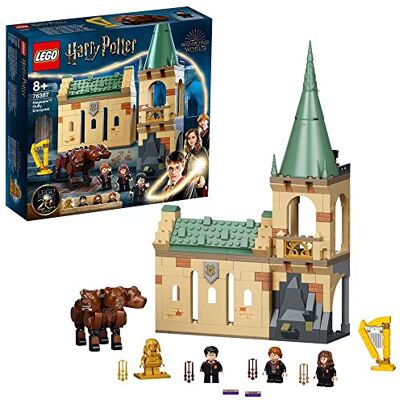 Lego 76387 Harry Potter Zweinstein: Ontmoeting met Pluisje, bouwspel met driekoppige hond en een figuur voor de 20e verjaardag Lego 76387 Harry Potter Zweinstein: Ontmoeting met Pluisje, bouwspel met driekoppige hond en een figuur voor de 20e verjaardag