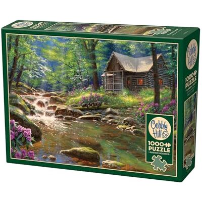 Cobble Hill Waldhütte am Bach 1000 stukjes Cobble Hill Waldhütte am Bach 1000 stukjes