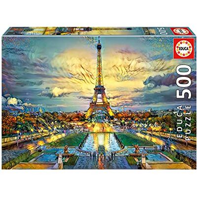 Educa Puzzel van 500 stukjes voor volwassenen Eiffeltoren vanaf 11 jaar (19621) Educa Puzzel van 500 stukjes voor volwassenen Eiffeltoren vanaf 11 jaar (19621)