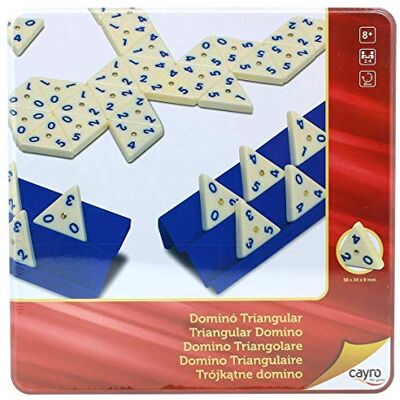 Cayro Driehoekige dominostenen in metalen doos Traditioneel spel Bordspel Ontwikkeling van cognitieve vaardigheden en meerdere intelligenties Bordspel (754) Cayro Driehoekige dominostenen in metalen doos Traditioneel spel Bordspel Ontwikkeling van cognitieve vaardigheden en meerdere intelligenties Bordspel (754)