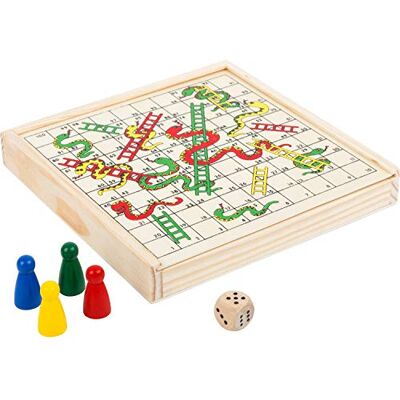 small foot Houten slangenset en ladder om mee te nemen, 100% FSC-gecertificeerd, houten kist om mee te nemen, artikelnummer: 112211 small foot Houten slangenset en ladder om mee te nemen, 100% FSC-gecertificeerd, houten kist om mee te nemen, artikelnummer: 112211