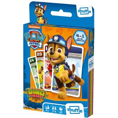 Shuffle Paw Patrol 4 spellen in 1 7 gezinnen, paren, actie en gevechten kaartspel voor kinderen en familie vanaf 4 jaar Shuffle Paw Patrol 4 spellen in 1 7 gezinnen, paren, actie en gevechten kaartspel voor kinderen en familie vanaf 4 jaar