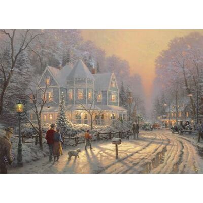 SCHMIDT Spiele 58627 Feestelijke kerstdagen, Thomas Kinkade, puzzel 1000 stukjes SCHMIDT Spiele 58627 Feestelijke kerstdagen, Thomas Kinkade, puzzel 1000 stukjes