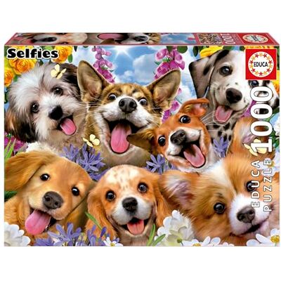 Educa Puppy Selfie Puzzel van 1000 stukjes voor volwassenen. Afmetingen: 68 x 48 cm Vanaf 14 jaar (19931) Educa Puppy Selfie Puzzel van 1000 stukjes voor volwassenen. Afmetingen: 68 x 48 cm Vanaf 14 jaar (19931)