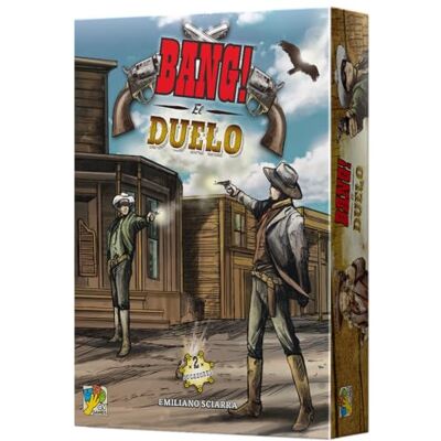 dV Giochi Bang ! Le Duel Jeu de cartes basé sur le système de jeu Bang ! À partir de 8 ans Pour 2 joueurs 30 minutes par partie espagnol dV Giochi Bang ! Le Duel Jeu de cartes basé sur le système de jeu Bang ! À partir de 8 ans Pour 2 joueurs 30 minutes par partie espagnol