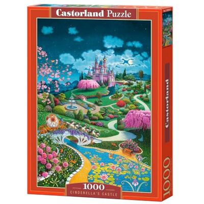 Castorland C-105243-2 puzzel met 1000 stukjes Assepoester kasteel sprookjeslandschap puzzel voor volwassenen Castorland C-105243-2 puzzel met 1000 stukjes Assepoester kasteel sprookjeslandschap puzzel voor volwassenen