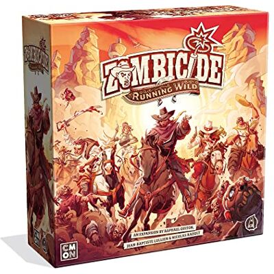 CMON Zombicide Running Wild Expansion – Ride or Die in the Undead West! Cooperative Strategy Game met Tabletop Miniatures, Leeftijd 14+, 1-6 spelers, 45-60 minuten speeltijd, gemaakt door CMON Zombicide Running Wild Expansion – Ride or Die in the Undead West! Cooperative Strategy Game met Tabletop Miniatures, Leeftijd 14+, 1-6 spelers, 45-60 minuten speeltijd, gemaakt door