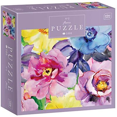 Interdruk Flowers No.2 Puzzel voor volwassenen, 500 stukjes, bloemen nr. 2 Interdruk Flowers No.2 Puzzel voor volwassenen, 500 stukjes, bloemen nr. 2