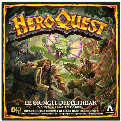 Avalon Hill , HeroQuest, Delthrak Jungles Business Pack Roleplay-spellen Vanaf 14 jaar Voor 2-5 spelers Om te spelen moet je het HeroQuest basisspeelsysteem hebben Avalon Hill , HeroQuest, Delthrak Jungles Business Pack Roleplay-spellen Vanaf 14 jaar Voor 2-5 spelers Om te spelen moet je het HeroQuest basisspeelsysteem hebben