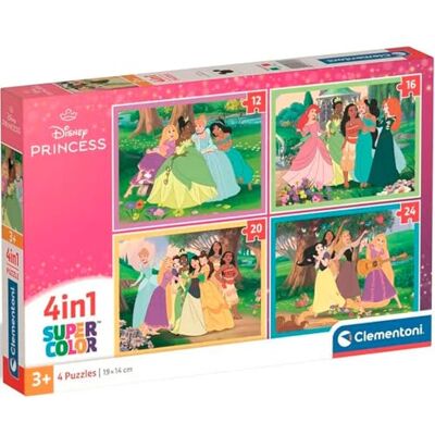 Clementoni Kinderpuzzel 4-in-1 (72 stukjes) Disney Princess Walt Disney gemaakt in Italië, 21746 Clementoni Kinderpuzzel 4-in-1 (72 stukjes) Disney Princess Walt Disney gemaakt in Italië, 21746