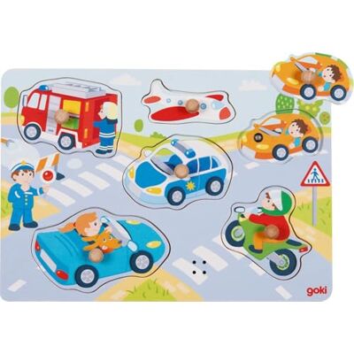 Goki Soundpuzzel Verkehr, met rijtuitrusting Goki Soundpuzzel Verkehr, met rijtuitrusting
