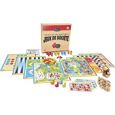 Jeujura 8128 Traditionele gezelschapsspellen van hout, voor 2 tot 6 spelers, voor 3 jaar tot 99 jaar Jeujura 8128 Traditionele gezelschapsspellen van hout, voor 2 tot 6 spelers, voor 3 jaar tot 99 jaar