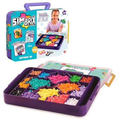 Bizak Simbrix Studio 3D, bouwkoffer met brix in 16 kleuren, sjablonen en connectoren, speelgoed voor jongens en meisjes vanaf 5 jaar ( 64008005) Bizak Simbrix Studio 3D, bouwkoffer met brix in 16 kleuren, sjablonen en connectoren, speelgoed voor jongens en meisjes vanaf 5 jaar ( 64008005)