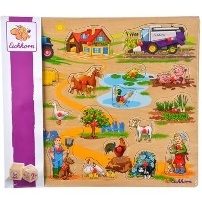 Eichhorn 100005454 plug-in puzzel 40 x 35 cm met 21-23 stukjes plug-in, motieven: safari, boerderij, verkeer, leveringsomvang: 1 stuk, FSC-gecertificeerd lindemultiplex, verschillende modellen Eichhorn 100005454 plug-in puzzel 40 x 35 cm met 21-23 stukjes plug-in, motieven: safari, boerderij, verkeer, leveringsomvang: 1 stuk, FSC-gecertificeerd lindemultiplex, verschillende modellen