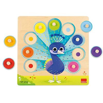 Jumbo Goula 453060 puzzel pauw meerkleurig Jumbo Goula 453060 puzzel pauw meerkleurig