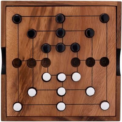 Engelhart 350270-BW Nine Men Morris Ecologisch houten molenspel Houten Haak Bordspel voor 2 spelers Duurzaam Cadeau 13,8 cm x 13,8 cm x 3 cm Houten spellen Bordspellen Engelhart 350270-BW Nine Men Morris Ecologisch houten molenspel Houten Haak Bordspel voor 2 spelers Duurzaam Cadeau 13,8 cm x 13,8 cm x 3 cm Houten spellen Bordspellen