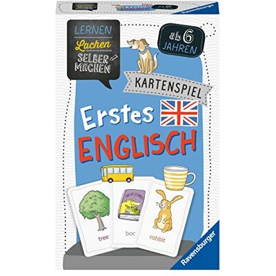 Ravensburger 80543 DIY leren: eerste Engels, kinderspel vanaf 6 jaar, educatief spel voor 1-4 spelers, kaartspel Ravensburger 80543 DIY leren: eerste Engels, kinderspel vanaf 6 jaar, educatief spel voor 1-4 spelers, kaartspel