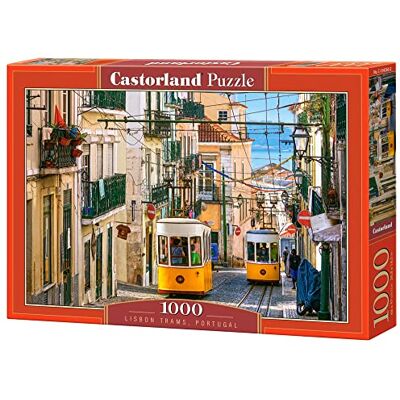Castorland 1000 stukjes Jigsaw puzzel, Lisbon Trams, Portugal, Europese puzzel, zus stad San Francisco, volwassen puzzel, C-104260-2 Castorland 1000 stukjes Jigsaw puzzel, Lisbon Trams, Portugal, Europese puzzel, zus stad San Francisco, volwassen puzzel, C-104260-2